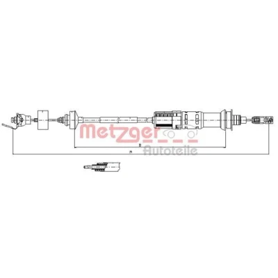 Afbeelding van Koppelingkabel METZGER 11.3924
