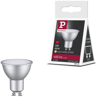 Afbeelding van Paulmann 28926 LED lamp Energielabel G (A G) GU10 Reflector 5.7 W Warmwit (Ø x h) 51 mm 54 1 stuk(s)