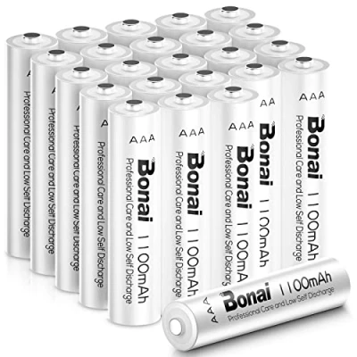Afbeelding van BONAI AAA Oplaadbare Batterijen 24 stuks, 1100mAh 1,2V Hoge Capaciteit Lage Zelfontlading Ni MH