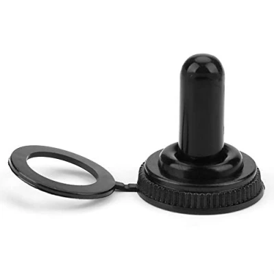 Afbeelding van 20 stks 12 mm Rocker Toggle Switch Waterdichte Rubber Cap Zwart Boot Cover