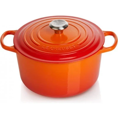 Afbeelding van Le Creuset Braadpan hoog Oranjerood 24cm