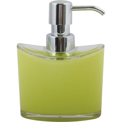 Afbeelding van MSV Zeeppompje/dispenser Aveiro PS kunststof limegroen/zilver 11 x 14 cm 260 ml Zeeppompjes