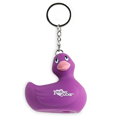 Afbeelding van I Rub My Duckie Sleutelhanger Paars