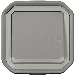 Afbeelding van Legrand plexo drukknop no 250v 10a verlicht compleet opbouw ip55 ik08 grijs 069722l