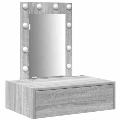 Afbeelding van vidaXL Grijze sonoma Bewerkt hout 60 x 40 70 cm Opslag Kaptafel