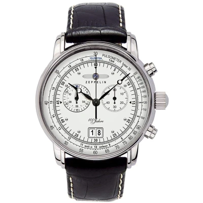 Afbeelding van Zeppelin Chronograaf, Heren, Maat: One Size, Schwarz/weiß