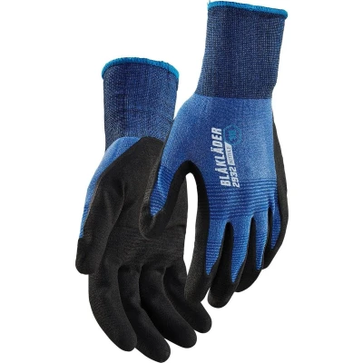 Afbeelding van Blaklader Werkhandschoen nitril gedipt 2932 1455 Korenblauw
