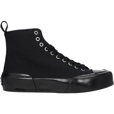 Afbeelding van Fabric Sneakers with Lace Up Closure Wo Black