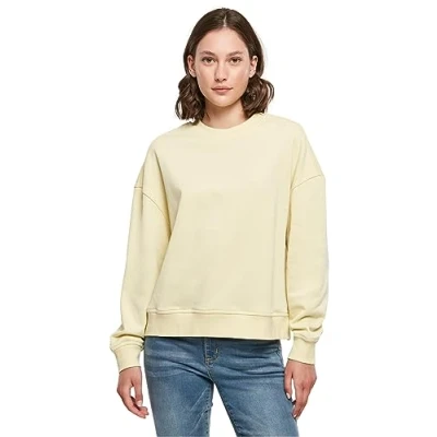 Afbeelding van Ladies Oversized Crewneck Sweater met ronde hals Soft Yellow XS