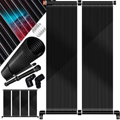 Afbeelding van KESSER® Zwembad Solar Verwarming met Zonne Energie 400x70cm Zonnecollector/Zonnepaneel water verwarmer voor tot 16.000 liter inhoud UV bestendige Kunststof Pool Heater uitbreidbaar