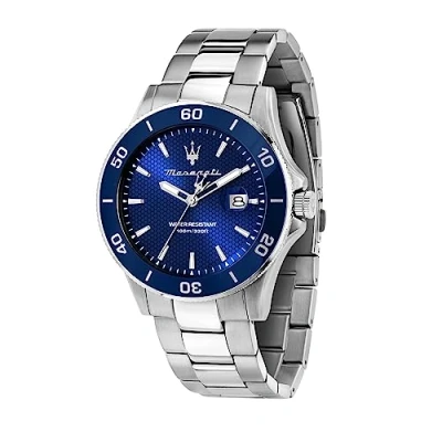 Afbeelding van Maserati Competizione Heren Horloge, Tijd, Datum, Quartz Horloge R8853100036, Roestvrij staal, 43mm, Modern