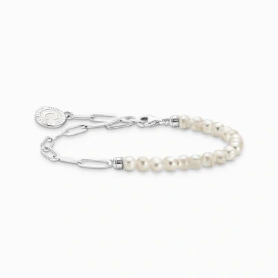 Afbeelding van Thomas Sabo Armband Zilver 925, Email wit