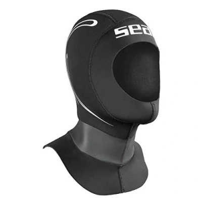 Afbeelding van SEAC Standard, Wetsuit Duikmutsen Voor Dames en Heren 5mm Hoogwaardig Neopreen Scubaduiken, Snorkelen, xs s, zwart