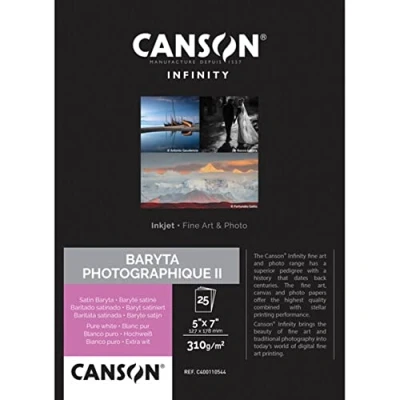 Afbeelding van Canson Infinity Baryta Photographique II Box, 12,7 x 17,8 cm, 25 vellen, 310 g