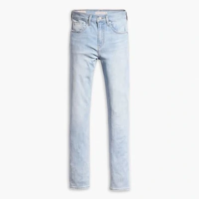 Afbeelding van Levi&#039;s dames High waist slim fit jeans met lichte wassing in de kleur Indigo, maat: W31/L30