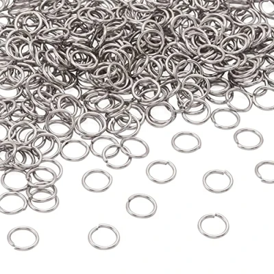 Afbeelding van Craftdady 2000Pcs Rvs Open Jump Ringen 8Mm Ronde 1Mm Dikke Kleine Connector Voor Sieraden Maken