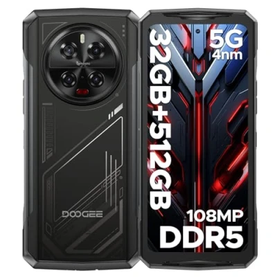 Afbeelding van DOOGEE V40 Onbreekbare Mobiele Telefoon, 5G, 32 GB + 512 ROM(TF 2TB) 120 Hz 6,78 inch FHD+ IPS Display 8680mAh Smartphone Android 14, 108MP/4nm Octa Core/WiFi 6E/BT 5.4/NFC/3