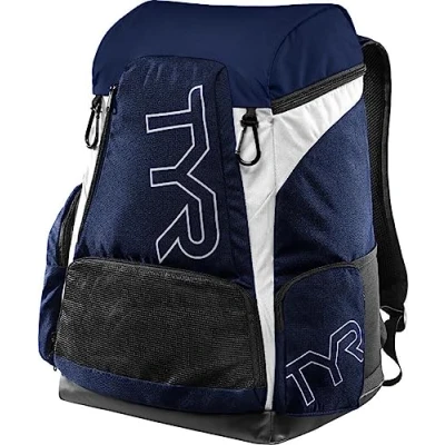 Afbeelding van TYR Alliance 45L Backpack Unisex Rugzak, Maat: One Size, White/navy