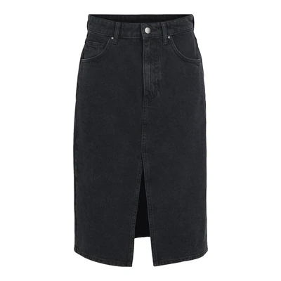 Afbeelding van OBJECT spijkerrok OBJHARLOW black denim