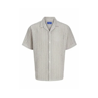 Afbeelding van Jack &amp; Jones Relaxed FIT Overhemd, Heren, Maat: Medium, Moonbeam