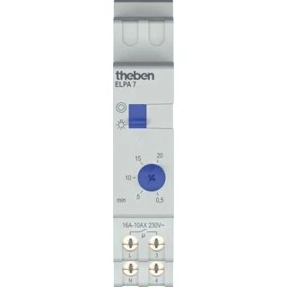 Afbeelding van Theben elektronische trappenhuis tijdschakelaar met uitschakelwaarschuwing 0070002