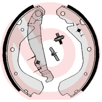 Afbeelding van Brembo Remschoen set S 59 509