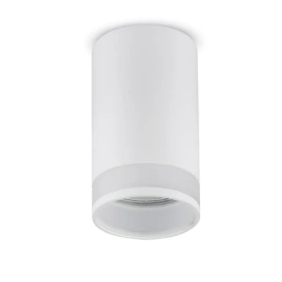 Afbeelding van Maclean Opbouwarmatuur/buis spot rond aluminium GU10 55x105mm Wit MCE361 W