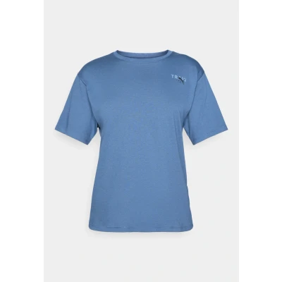 Afbeelding van Puma Pretty Tough Graphic TEE Sport Tshirt, Dames, Maat: Small, Dark indigo