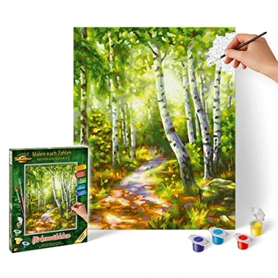 Afbeelding van Schipper 609240801 Verf op nummer Birch Grove,24 x 30 cm,Groen