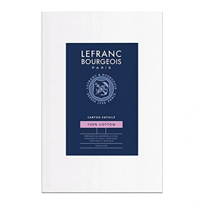 Afbeelding van Lefranc Bourgeois 806643 Kartonnen schilderboards van katoen, dubbele witte universele primer voor acrylverf en olieverf, professionals hobbyschilders 5 x 5cm, Blanc