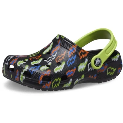 Afbeelding van Crocs Classic Lined Tie Dye Clog Klompen uniseks volwassene, zwart, 36/37 EU