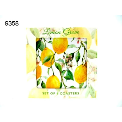 Afbeelding van Lesser &amp; Pavey, onderzetters, Lemon grove, 4 stuks