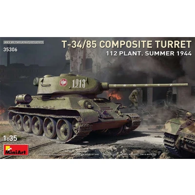 Afbeelding van 1:35 MiniArt 35306 T 34/85 Composite Turret. 112 Plant. Summer1944 Plastic kit