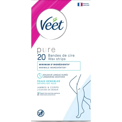 Afbeelding van Veet Ontharingsstrips Benen &amp; Lichaam Hypoallergeen 20 stuks