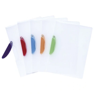 Afbeelding van clip Design map transparant A4 Assorti per 50