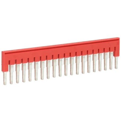 Afbeelding van Phoenix Contact doorverbindingsbrug voor rijgklem 20 polig 5,2 mm rood (FBS 5)