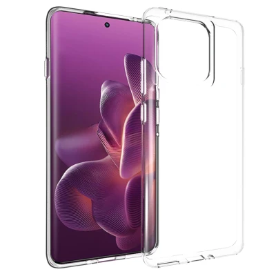 Afbeelding van Motorola Edge 60 Pro Hoesje Siliconen en TPU (zacht) Accezz Softcase/Backcover Transparant Telefoonhoesje