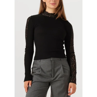 Afbeelding van Rosemunde Beatha Longsleeve, Dames, Maat: Medium, Black