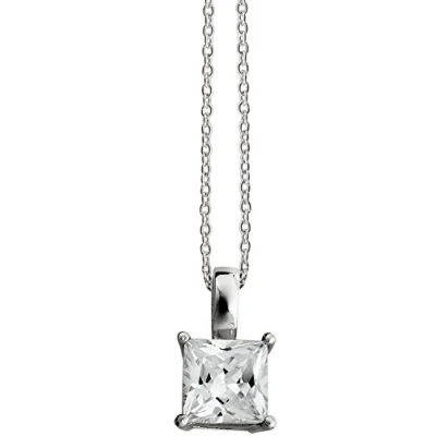 Afbeelding van Orphelia ZK 2669 Ketting met hanger Zilver 925 45 cm Zirkonia