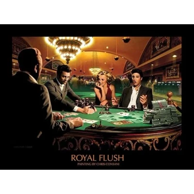 Afbeelding van Kunstdruk Royal Flush Chris Consani 80x60cm