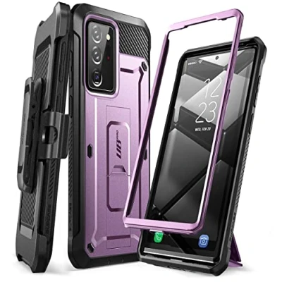 Afbeelding van SUPCASE Unicorn Beetle PRO Hoesje Samsung Galaxy Note 20 Ultra Case Beschermhoes, met Riemclip en Standaard, ZONDER Schermbeschermer (Paars)