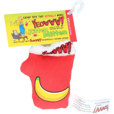 Afbeelding van Yeowww! Catnip Kitten Mitten Rood