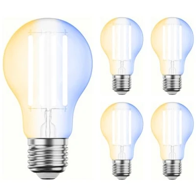 Afbeelding van ledscom.de 5 stuks E27 LED lamp, A60, warm wit koel (2700 6700 K), 7 W, 1005lm, Smart Home, WLAN, Alexa