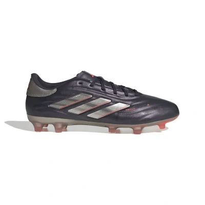Afbeelding van adidas Performance COPA PURE 2.0 PRO FIRM Ground Voetbalschoenen met kunststof noppen, Heren, Maat: 46 2/3, Aurora black/platin metallic/turbo