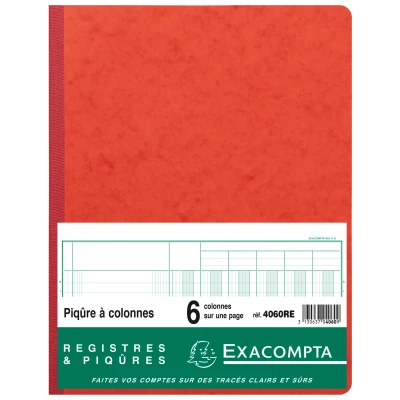 Afbeelding van Piqure 32x25 6 kol 80 bl rood