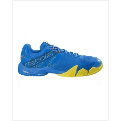 Afbeelding van Babolat Movea Padelschoenen, Heren, Maat: 44.5, Frenchblue vibrant yellow Mesh