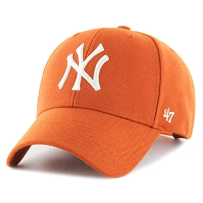 Afbeelding van 47 Brand MLB New York Yankees MVP Cap B MVPSP17WBP BO, Mannen, Oranje, Pet, maat: One size