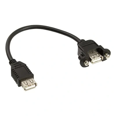 Afbeelding van InLine 33441D USB kabel A Vrouwelijk Zwart