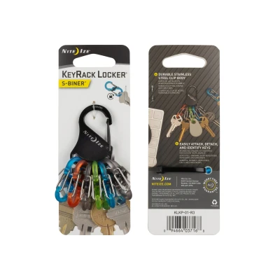 Afbeelding van Nite Ize KeyRack Locker 6 color S biners