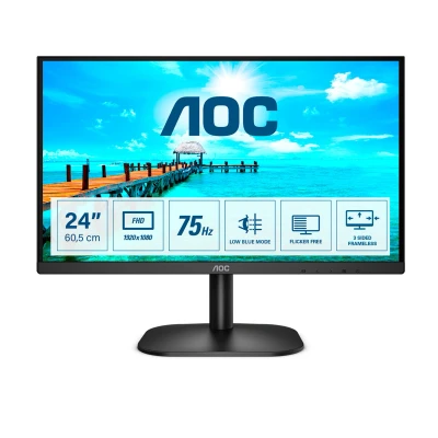 Afbeelding van Monitor AOC 24B2XDM 23,8&quot; VA LCD Flicker free 75 Hz 50 60